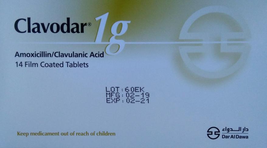 Clavodar Tablets 1g*